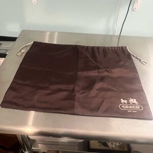 Coach 19” X 15” Brown Satin Dust Bag